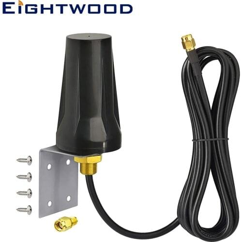 4G LTE Outdoor Wall Mount Waterproof SMA Male Antenna,3m 10ft 195 Cable for 4G LTE Router Gateway Cellular Trail Security Camera