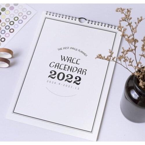 2021New Simple Wall Calendar Weekly Monthly Planner Agenda Organizer Home Office Hanging Wall Calendar Daily Schedule Planner