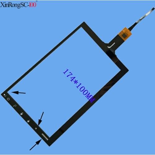 New touch screen digitizer panel AHR-7580 7 inch 175*100mm 174*100mm Capacitive esolution Glass GT911 compatible