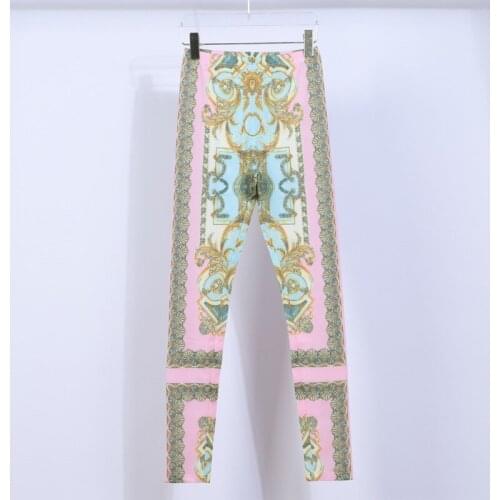 New Jungle Print Pattern Fitness Legging Sexy Women Leggings Slim High Waist Leggins Mujer Seamless Slim Tight Fitness Legging