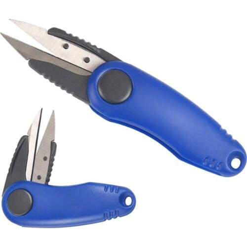 1PCS Fish Use Scissors Shrimp-Shaped Multi-function Stainless Steel Line Cutter Folding Scissors Fishing Fishing Accessories