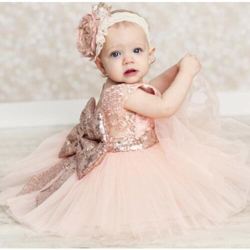 Baby girls clothes flower girls wedding dresses pink bridesmaid summer dress vestido batizado ropa bebe girl robe bebe fille DS9