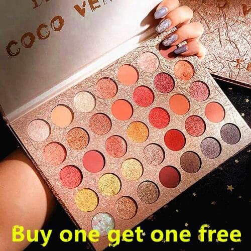 35Colors Eyeshadow Palette Makeup Shining Glitter High Pigment Eye Shadow Blush Make Up Maquiagem Gemstone Collection косметика