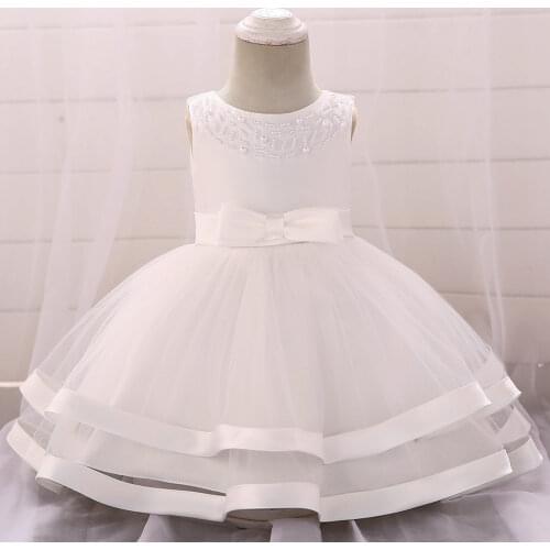 Toddler 1 Year Birthday Baby Girl Christening Dress For Girl Dresses Party Princess Prom Newborn Dress Infant Kid Clothes 18 24M