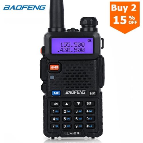 BaoFeng walkie talkie UV-5R two way cb radio upgrade version baofeng uv5r 128CH 5W VHF UHF 136-174Mhz & 400-520Mhz