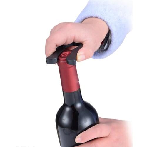 Professional 4-Wheels Black Handheld Wheel Wine Champagne Bottle Foil Cutter Opener Rotating Cutting Blades wine bar can opener