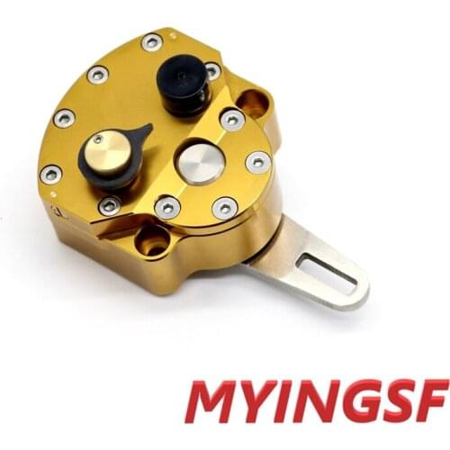 Niversal Reversed Safety Adjustable Steering Damper Stabilizer Motorcycle CNC Billet Aluminum For Accessories Dirt Bike niversa