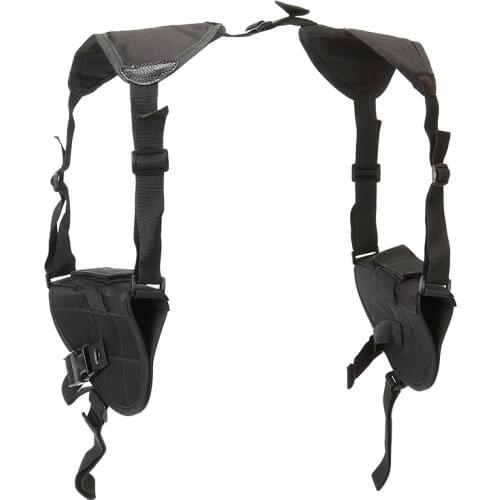 Tactical Nylon Gun Case Holster Underarm Military Concealed Pistol Pouch Double-gun Shoulder Holster For Universal Gun