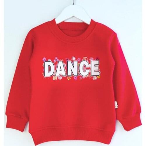 Girls all cotton hooded hoodies letters casual sports coats