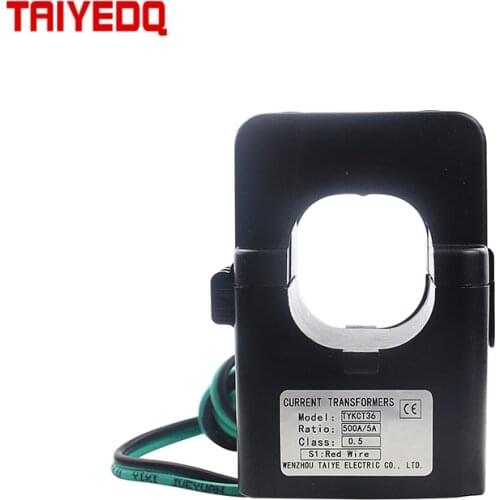 KCT-36 Split core current transformer 100A 200A 250A 300A 400A 500A 600A 0.5 Electric CT current sensor AMP Meters transformers