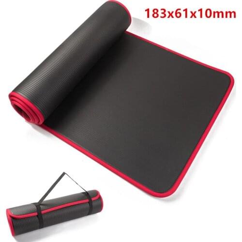 Thickened Non-slip Yoga Mats 183cmX61X10cm For Fitness Tasteless Pilates Gym Exercise Pads Sports Mat