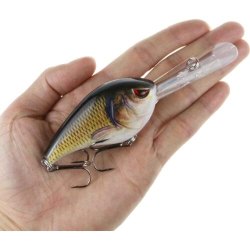 Big Lifelike Wobblers Fishing Lure Floating Deep Diving 4-5M Crankbait Crank Bait for Freshwater Saltwater Sea Fishing Rattles