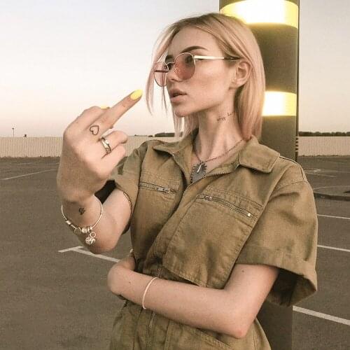 B-TOTO European And American Retro BM Khaki Denim Jumpsuit Wide-leg Shorts Waist Summer Overalls 2021 New Fashion