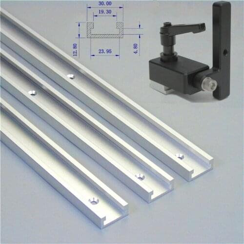1 Set Miter Track Stop And 300-800mm T Slot Aluminium Alloy For Woodworking Tool DIY Manual