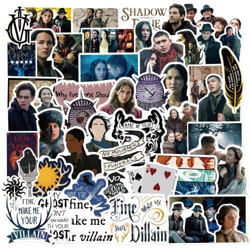 10/50pcs Anime Cartoon The Grisha Trilogy 1/Shadow and Bonesticker Graffiti DIY Motorcycle Skateboard Suitcase Sticker