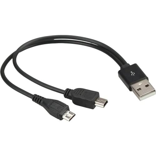 15cm multifunctional Micro USB and Mini USB Charging Wire Cable for Android and Mini USB Device