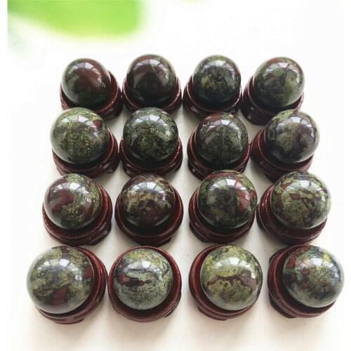 2Sizes 1 Piece Natural Dragon Blood Stone Quartz Crystal Sphere Ball Healing Decoration Natural Quartz Crystals