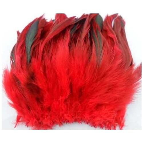 200PCS/Lot Bronze Red Colour BADGER SADDLE ROOSTER FEATHERS 4-6inches 10-15cm long ,plumas de colores
