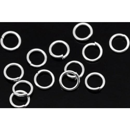 8Seasons Handmade Silver Plated Open Jump Rings DIY Making Earring Necklace Fashion Jewelry Findings 5mm,1000PCs