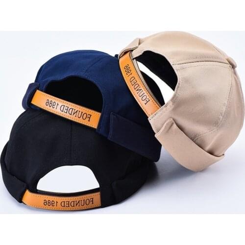 LINJW 2020 New Summer Beanie Korean Style Hip Hop Snapback Hats Cotton Bonnet Hat Spring Bucket Hats Korean Style Brimless Hat
