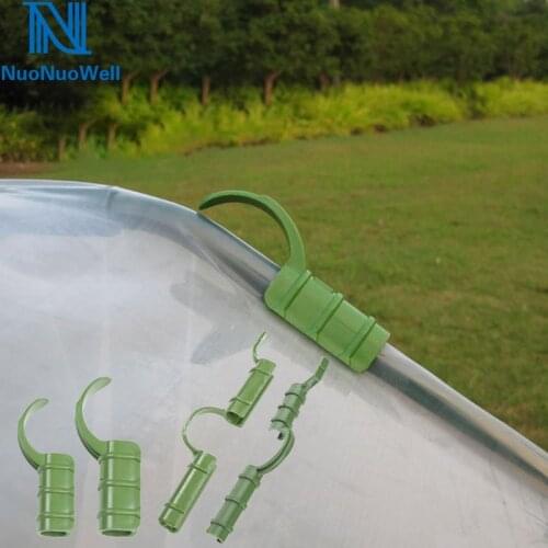 50pcs-Pack Plant Supports 8/11/16/20MM Pillar Tray Bracket Fixed Clamp Garden Hose Pipe Clap Agriculture