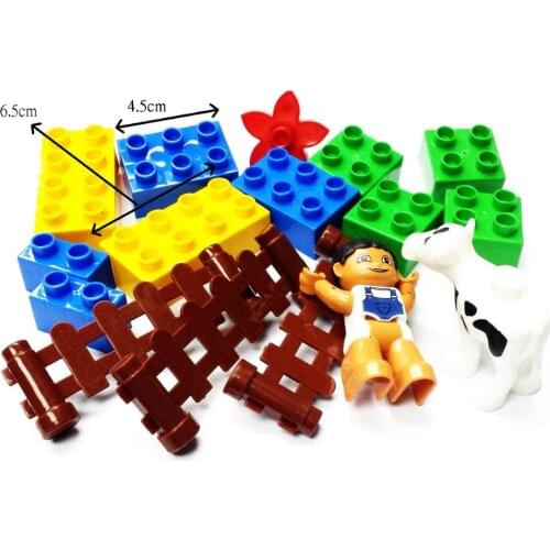 Farm Building Block Child Kids Educational Toys Children Home Birthday Party Favor Gift Small Toy Pre School Pretend Christmas