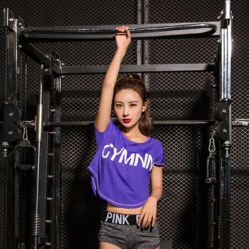 Breathable T-Shir Sexy Mesh Women Shirt Sport Suit Yoga Top Quick-Dry Running Shirt Sports Jerseys Gym Tank Top Sport Clothing