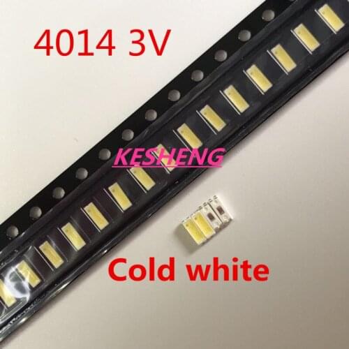 EVERLIGHT for Maintenance LED LCD TV backlight Item SMD lamp Led 3 v 4014 60MA Cold white light emitting 4 jiao 500pieces / lot