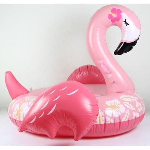 Giant Inflatable Flamingo 150cm Swmming Pool Floats Tube Swimming Ring Circle Water Mattress Bed For Adults Party Toys Boia