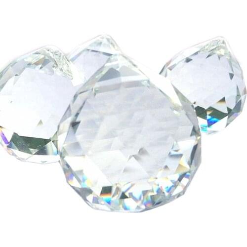 60mm crystal faceted ball,crystal chandelier ball parts for wedding& fengshui products ,X-MAS decoration