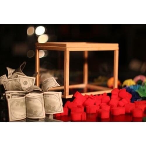 Illusion Money Box,Dream Box (Money From Empty Box), Wonder Box,Magic Tricks,Props,Comedy,Mentalism,Gimmick