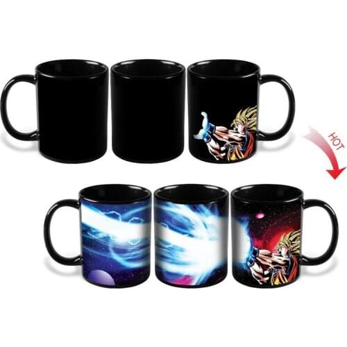 Creative Heat Reactive Color Changing Cup Boiling Water Sensitive Ceramic Mug Color Change Mug A interesting Mug Free Shipping