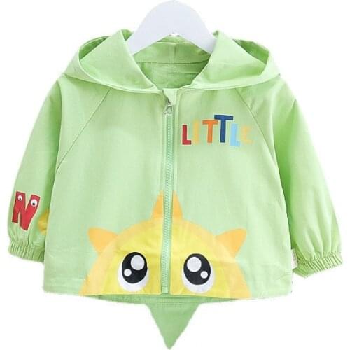 Spring Autumn New Baby Boys Girls Clothes Infant Fashion Cute Sports Hooded Jacket Toddler Casual Costume Kids Sportswear