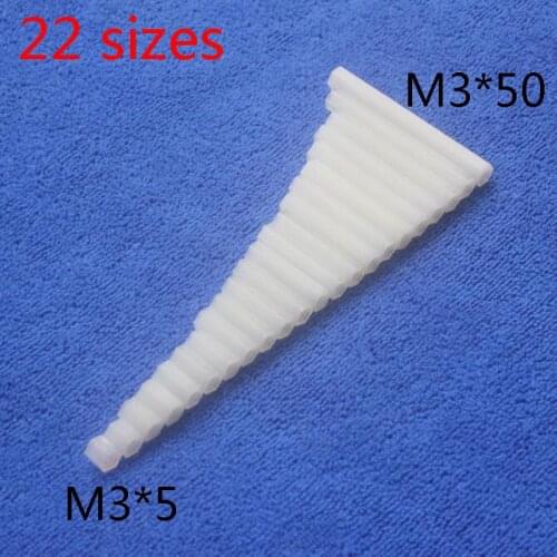 M3*5/6/8/9/10/11/12/15/16/18/20/22/24/25/28/30/32/35/38/40/45/50 white 1pcs Nylon Hex Female-Female Standoff Spacer Threaded Hex