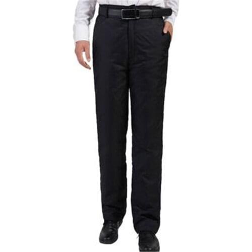 Male Oversized Straight Thick Trousers Mens Warm Puffer Capris Pantalones Abajo Winter Plus Size 100% White Duck Down Pants