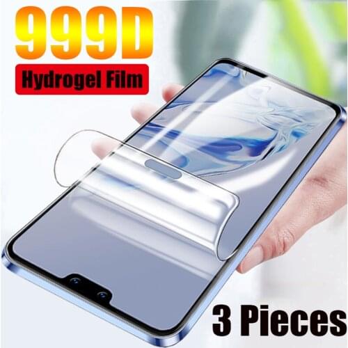 3PCS Full Cover Soft Hydrogel Film For iPhone 7 8 6 6s Plus Silicone TPU Screen Protector On iPhone X XR XS MAX 11 12 Pro Max