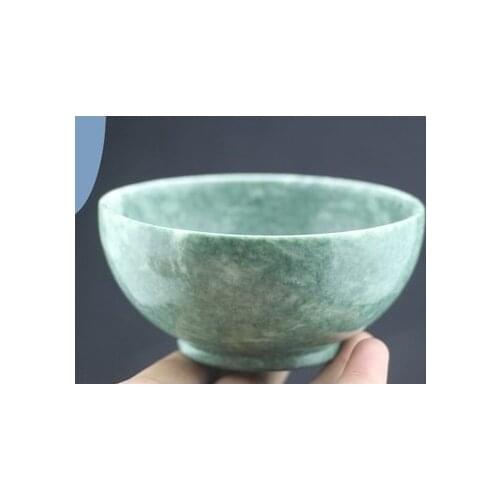 Natural Lushan Mountain jade, rice bowl / chopstick