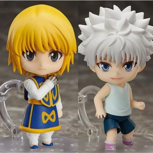 NEW Anime Hunter x Hunter Kurapika 1185 Killua Zoldyck 1184 PVC Anime Action Figure Movable Model Toy Figure 10cm