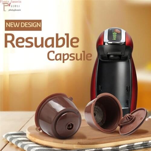 New 3rd Generation Dolce cafe Gusto Coffee Capsules Filter Cup Refillable Reusable Dripper Tea Baskets Dolci Capsule