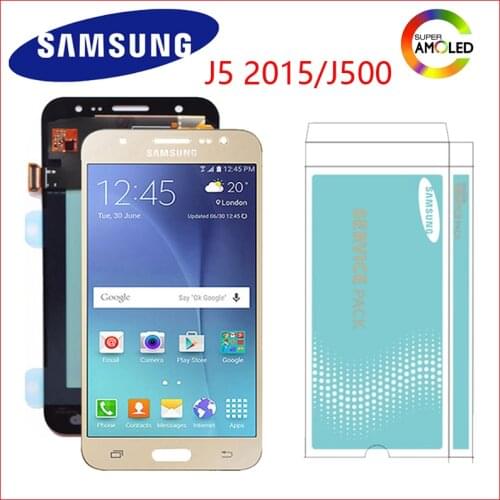 Original AMOLED LCD For Samsung GALAXY J5 2015 LCD J500 LCD J500F J500M J500Y LCD Display Touch Screen Assembly Replacement