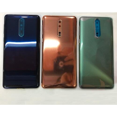Nokia8 Original Housing For Nokia 8 NK Matte Battery Cover Repair Replace Back Door Phone Rear Case + Logo