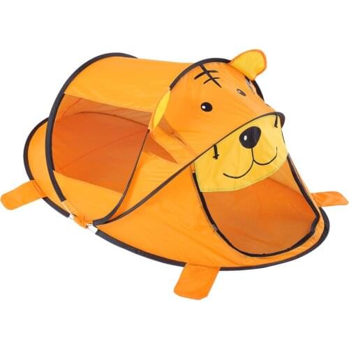 Children Staycation Lovely Animal Tiger Tent Kids Indoor Cartoon Game Room Tiger Folding Outdoor Bobo Ball Pool Toys