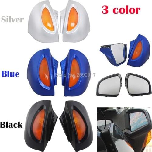 Fits For BMW Side Rear mirrors Rearview W/Turn signal Lens R1100RT R1150RT R1100 RT R1150 RT Silver Black Blue 3 color