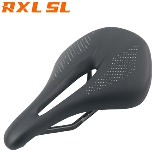 No Logo Road Bike Saddle Carbon Saddle +Leather Cover bicycle Seat 245*150mm Black MTB Bicycle Saddle Seat