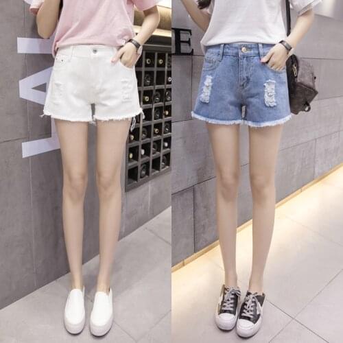 Shorts Women High Waist Solid Pockets Korean Style All-match Trendy Female Trendy Summer Soft Ladies Sweet Denim Womens Short