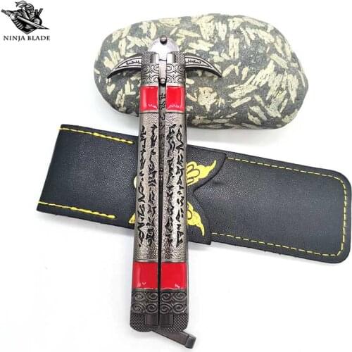 WOW Lich King Frostmourne Butterfly Knife Game Balisong Trainer Blunt Blade For Game Lover Best Collection Display