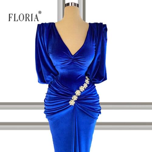 Blue Prom Dresses Formal Dress Woman Party Dress Long 2021 Ball Gown with Train Vestidos De Fiesta вечернее платье
