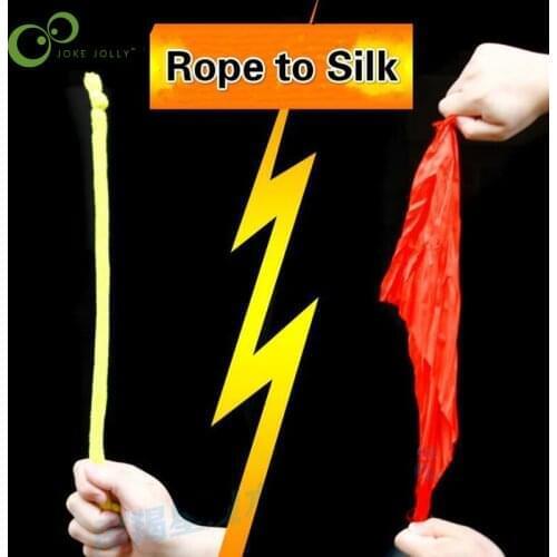 1pc Rope to Silk close up Magic Tricks kids toy magicians sihir mentalism illusion as seen on tv tour de magie stage street GYH