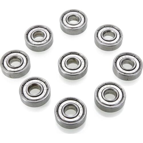 10pcs Small Wear 608zz Ball Bearing Carbon Steel Precise Deep Groove Bearings For Skateboard Roller Blade Scooter