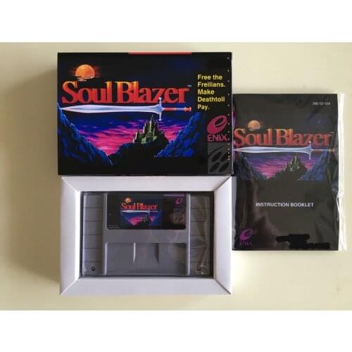 16Bit Games ** Soul Blazer ( USA Version!! Box+Manual+Cartridge!! )